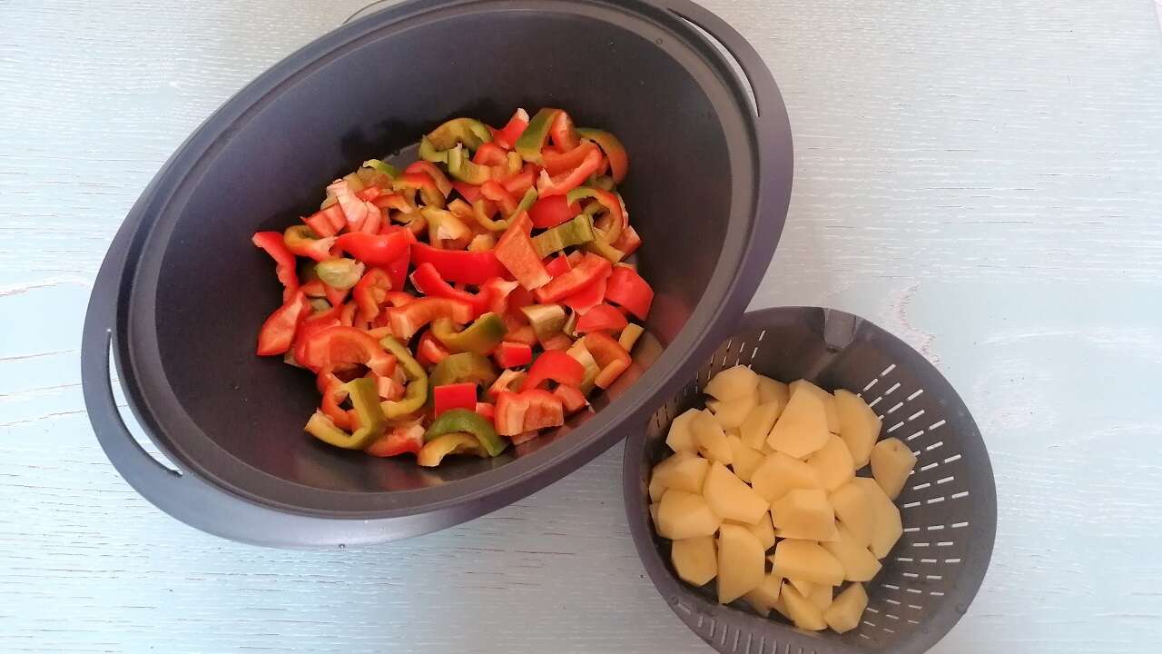 Tortino di peperoni e patate 1