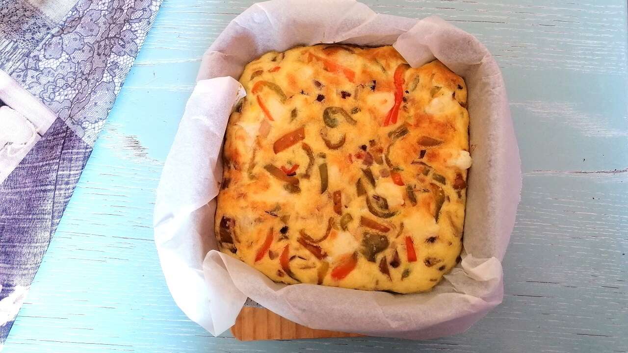 Frittata di peperoni al forno 4