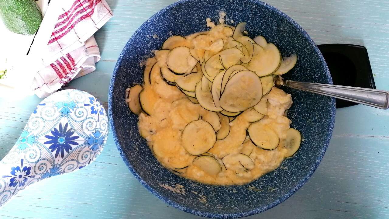 Frittata di ricotta e zucchine al forno, senza olio e burro 2