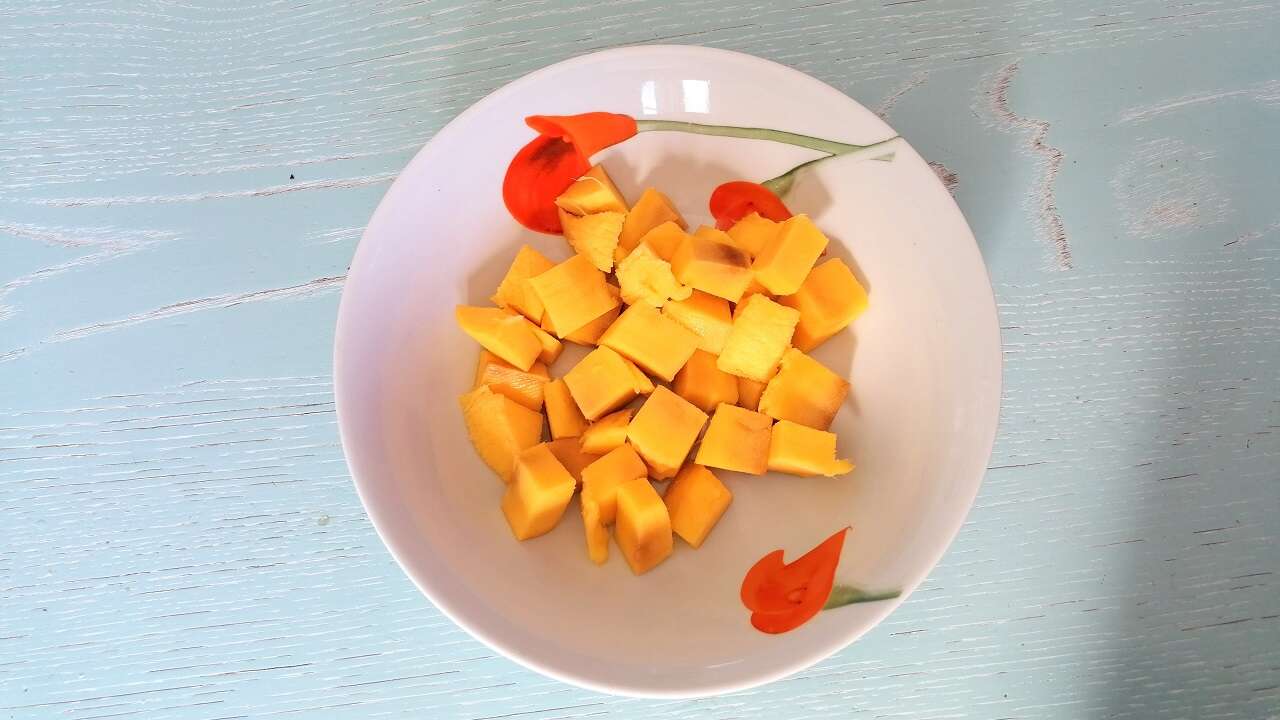 Insalata di mango, rucola e crudo: fresca e buona 1