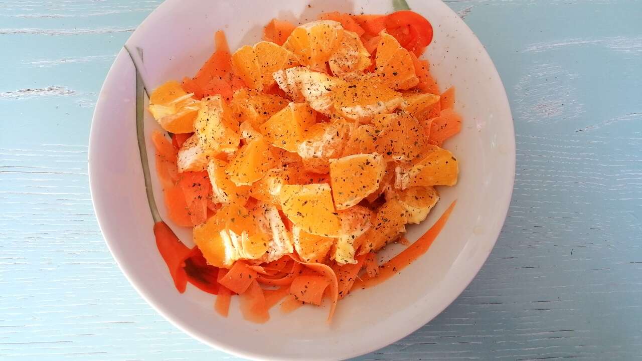 Insalata di carote e arance, con possibili varianti 2