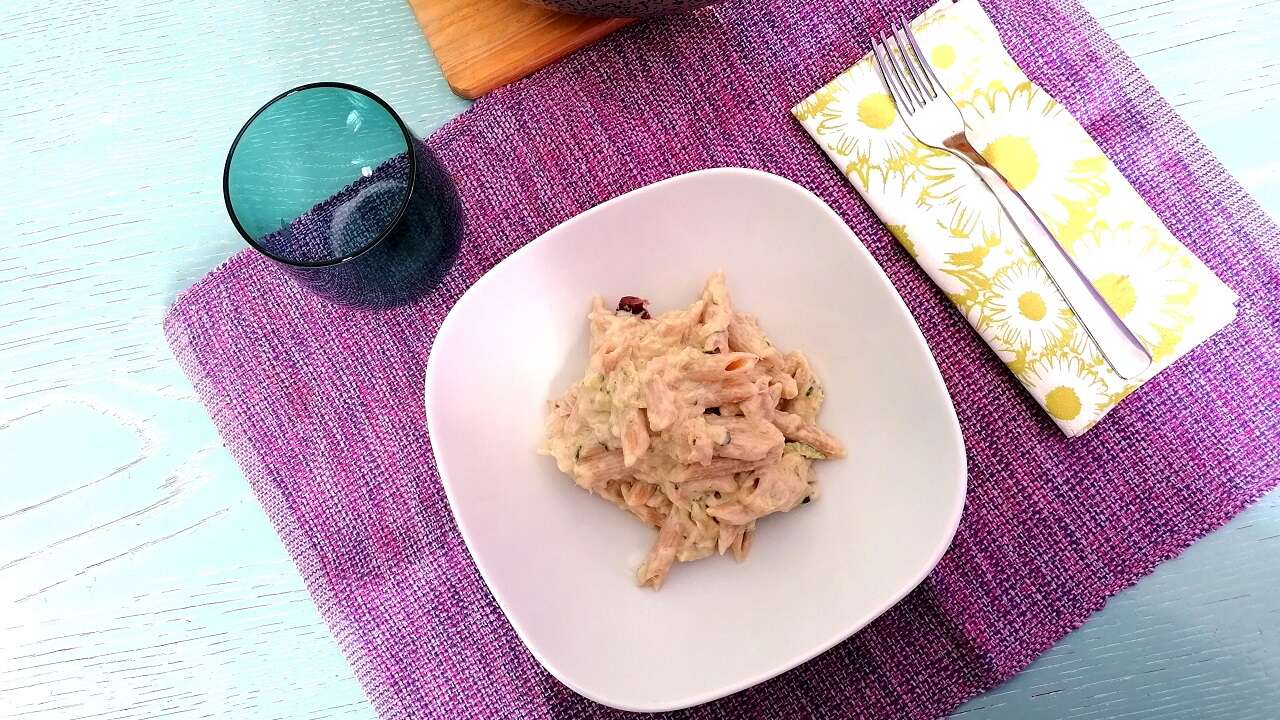 Pasta con cremosa con tonno e zucchine 3