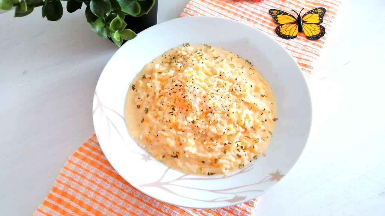 Risotto zucca e panna Bimby, cremoso 3