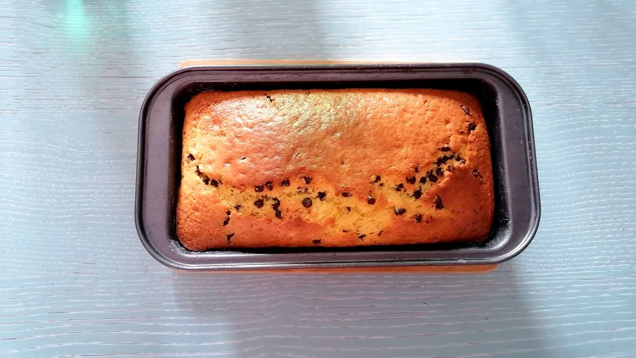 Plumcake Pan d’arancio Bimby con gocce di cioccolato 4