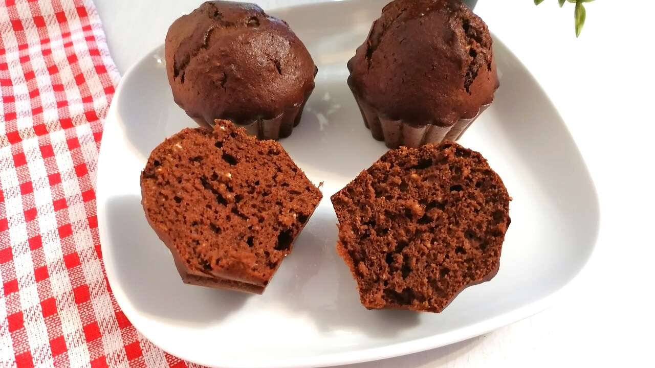 Muffin fit e proteici avena e cacao, in casa con Bimby 4