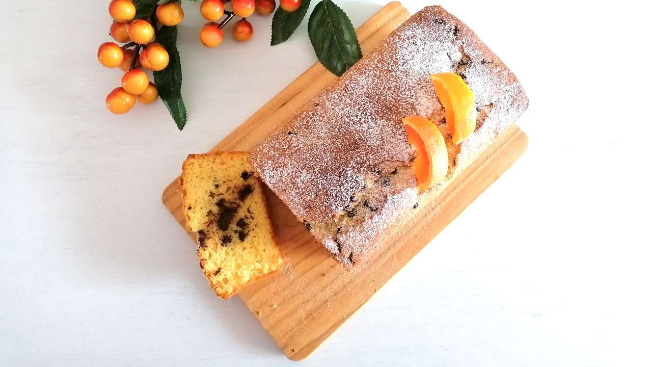 Plumcake Pan d’arancio Bimby con gocce di cioccolato 5