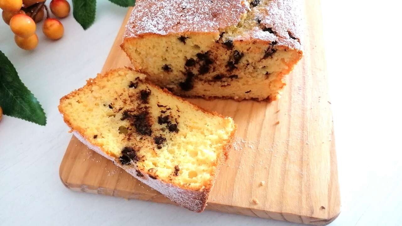 Plumcake Pan d’arancio Bimby con gocce di cioccolato 6