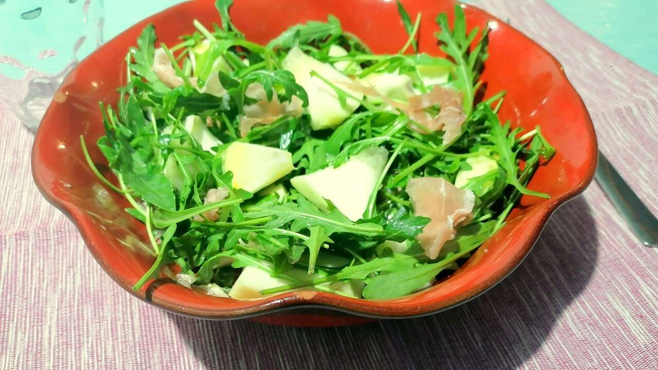 Insalata con cedro e prosciutto crudo 2