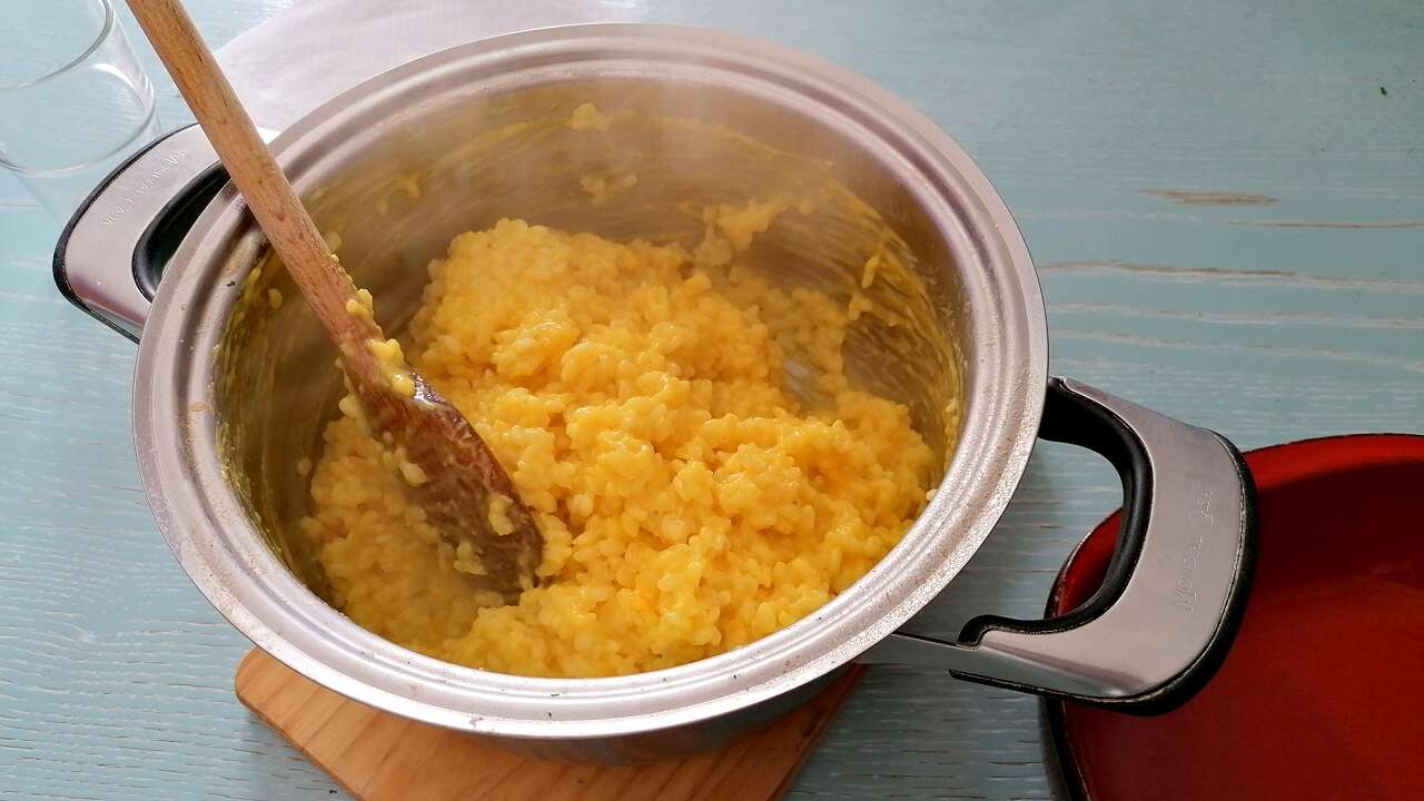 Come preparare il riso per fare gli arancini 3