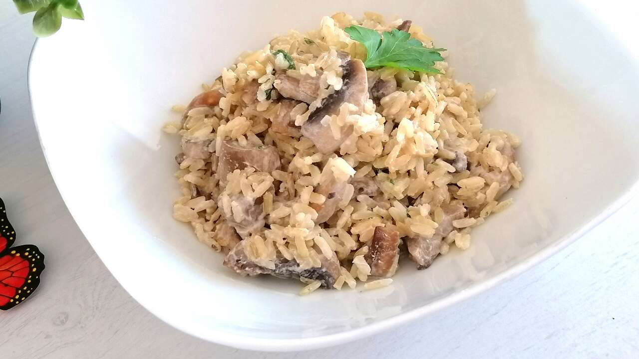 Riso integrale con funghi, come prepararlo 4