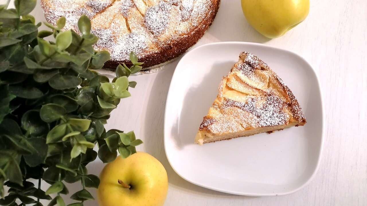 Torta di mele senza glutine e lattosio, Bimby e tradizionale 5