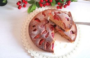 Banana Cake integrale con fragole Bimby