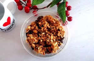 Muesli per la colazione, con cereali soffiati