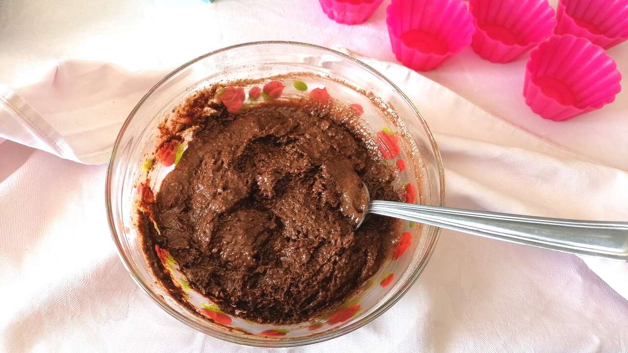 Muffin al cacao integrali all’acqua: con e senza Bimby 2
