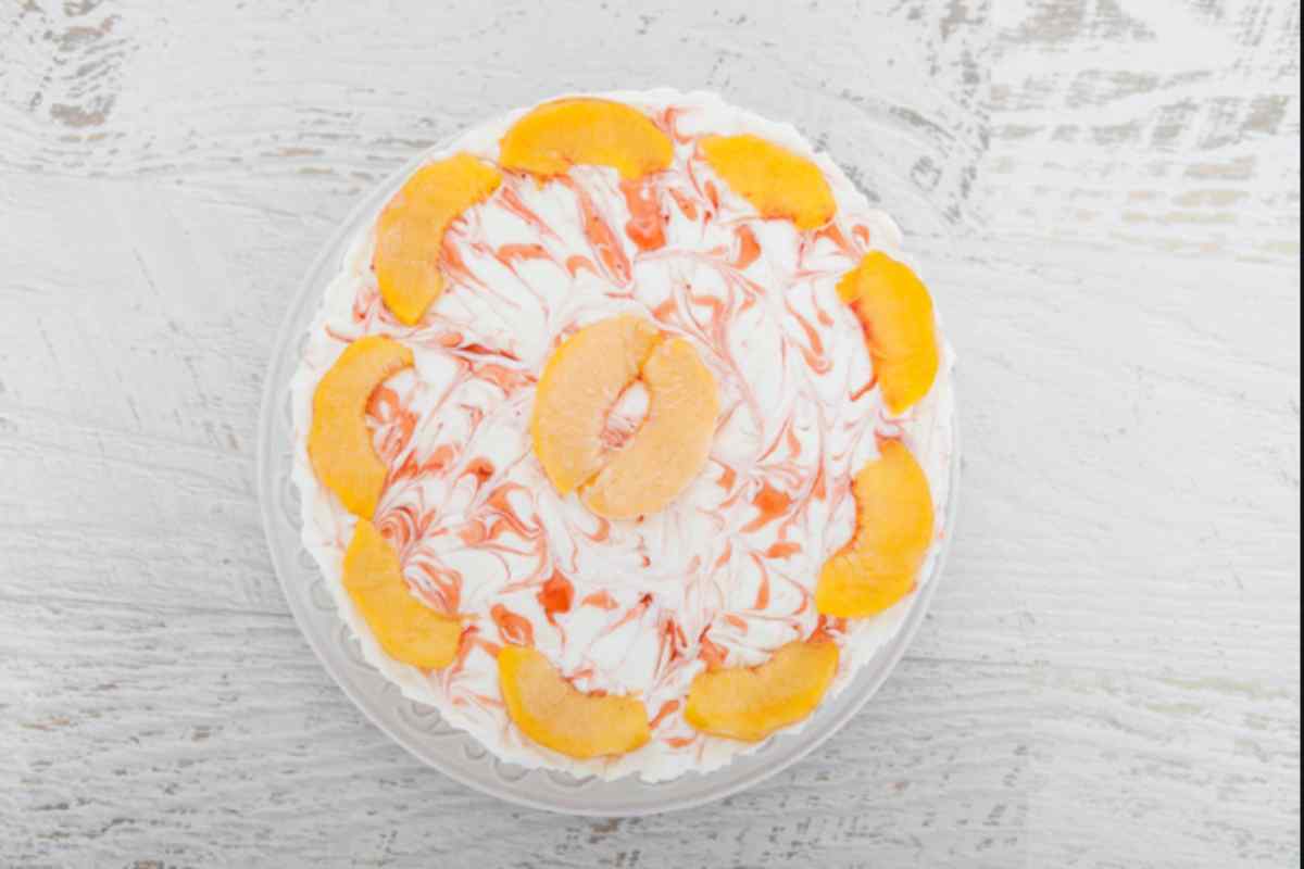torta fredda yogurt e pesche ricetta torta fredda yogurt e pesche
