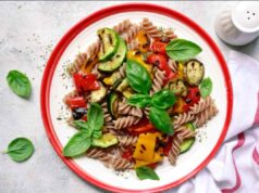 Pasta fredda melanzane grigliate e menta: il segreto per non farla seccare mai (che sta spopolando sui gruppi food) pasta fredda melanzane grigliate
